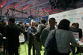 EIT Digital Accelerator stand with start-ups