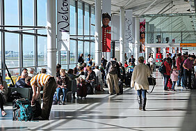 In airports, it could be used to improve passengers’ experience, avoiding long queues, and increase the revenue of duty-free commercial areas.