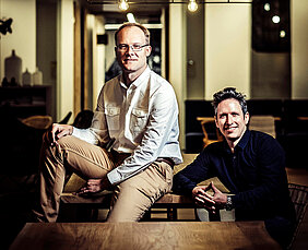Benny Willen, CEO & Co-Founder (left), Jeffrey Meesemaecker, CTO & Co-Founder (right)
