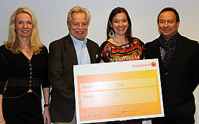 Test Drive Digital winner Mobilize, Fiona Goldrick with jury