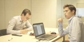 Wouter Uten (CEO) and Joachim Jacobs (Data Scientist)