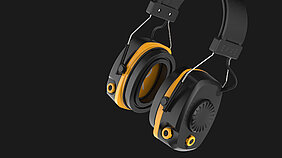 The EAVE WORK MKI is the world's first intelligent ear defender headset.