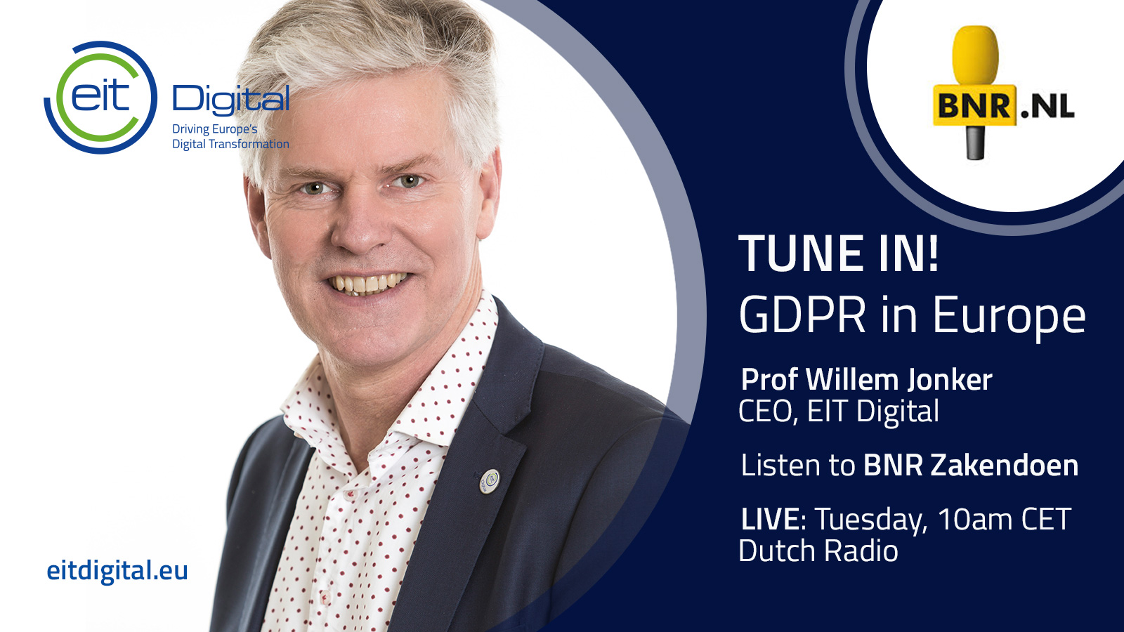 Willem Jonker on Dutch radio BNR Zakendoen